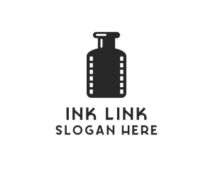 Film Ink Bottle logo design