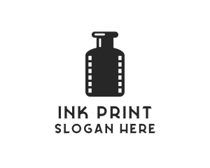 Film Ink Bottle logo design