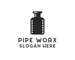 Film Ink Bottle logo design