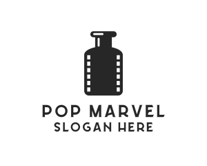 Film Ink Bottle logo design