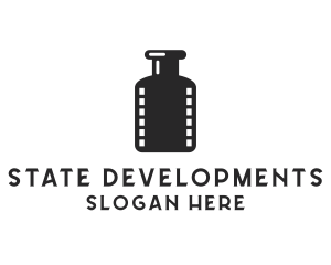 Film Ink Bottle logo design