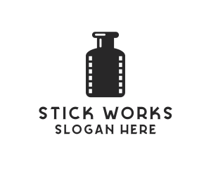 Film Ink Bottle logo design