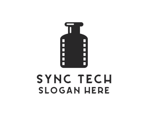 Film Ink Bottle logo design