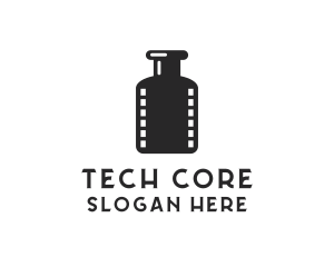 Film Ink Bottle logo design