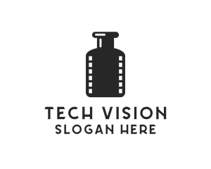 Film Ink Bottle logo design