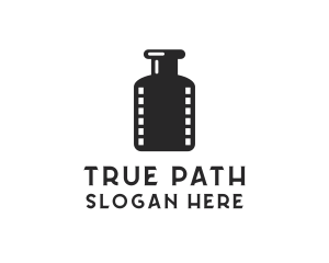 Film Ink Bottle logo design