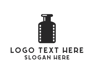 Cinematography - Film Ink Bottle logo design