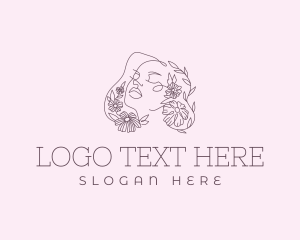 Floral Woman Beauty logo