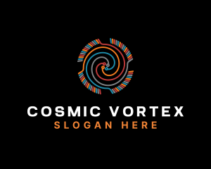 Vortex Circuitry Technology logo design