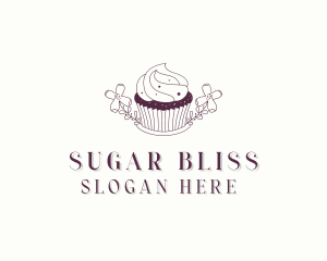 Sweet Cupcake Dessert logo design