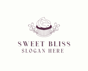 Sweet Cupcake Dessert logo design