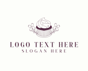 Sweet Cupcake Dessert logo