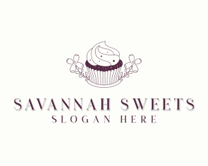 Sweet Cupcake Dessert logo design