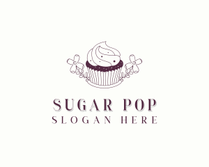 Sweet Cupcake Dessert logo design