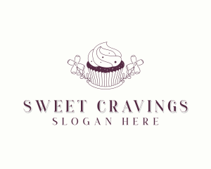 Sweet Cupcake Dessert logo design