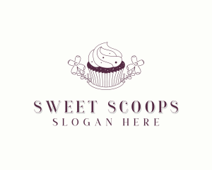 Sweet Cupcake Dessert logo design