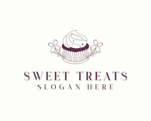 Sweet Cupcake Dessert logo design