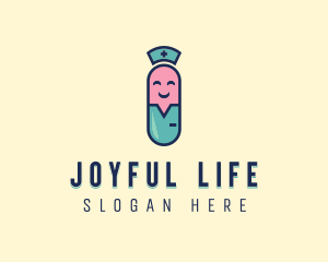 Medical Happy Pill logo design