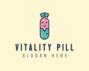 Medical Happy Pill logo design