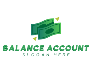 Accountant Cash Bill Arrow logo design