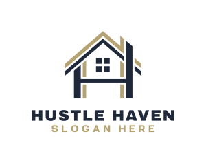 House Realty Letter H logo design