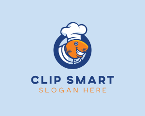 Seafood Fish Chef  logo design