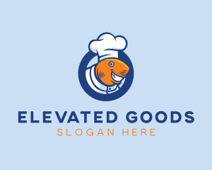 Seafood Fish Chef  logo design