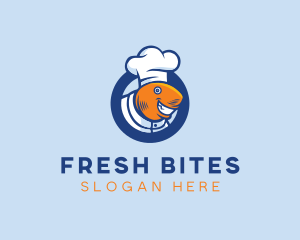 Seafood Fish Chef  logo design