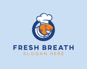 Seafood Fish Chef  logo design