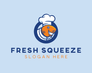 Seafood Fish Chef  logo design