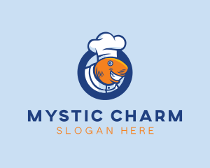 Seafood Fish Chef  logo design