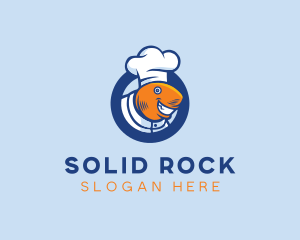 Seafood Fish Chef  logo design