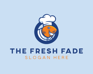 Seafood Fish Chef  logo design