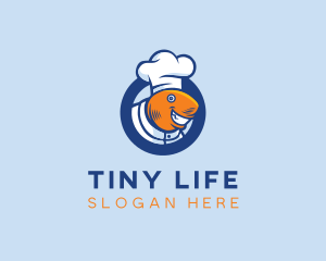 Seafood Fish Chef  logo design