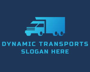 Freight Transport Truck  logo design