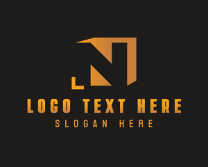 Professional Brand Letter N Logo