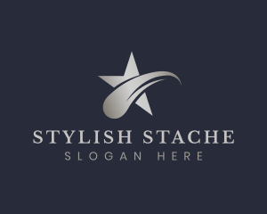 Stylish Shooting Star logo design