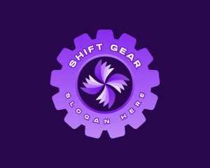 Mechanic Propeller Gear logo design