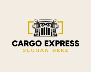 Cargo Truck Shipping logo design