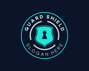 Security Keyhole Shield logo