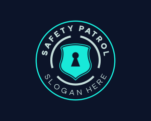 Security Keyhole Shield logo