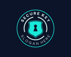 Security Keyhole Shield logo