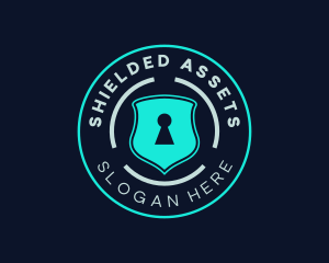Security Keyhole Shield logo