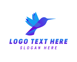 Eco Holistic Hummingbird logo