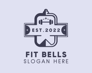 Crossfit Barbell Fitness Training logo design