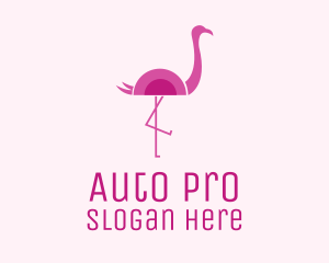 Flamingo Bird Zoo Logo