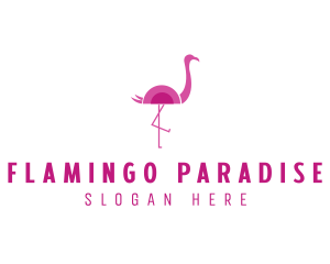 Flamingo Wildlife Aviary logo design