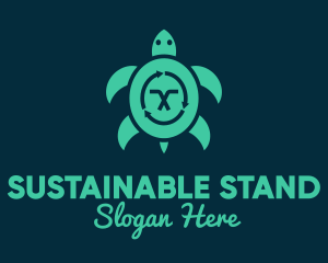 Sea Turtle Sustainability  logo design