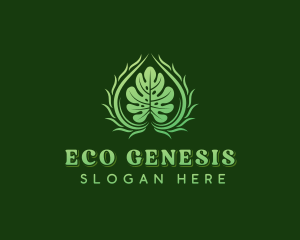 Eco Herbal Garden logo design