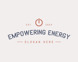 Electric Power Button  logo design